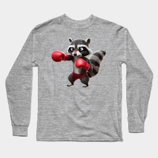 Boxing Raccoon funny Boxer Raccoon - Men Women Kids Long Sleeve T-Shirt